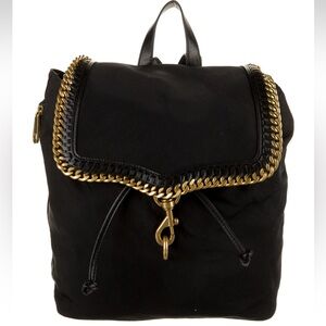 NWT Rebecca Minkoff Woven Chain Backpack (Black)